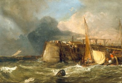 Gamle Margate Pier av Joseph Mallord William Turner