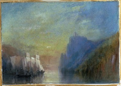 På Rhinen av Joseph Mallord William Turner