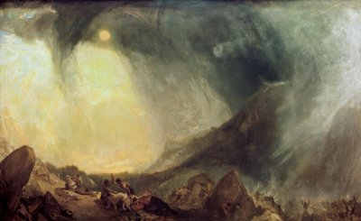Snow Storm: Hannibal og hæren hans krysser Alpene av Joseph Mallord William Turner
