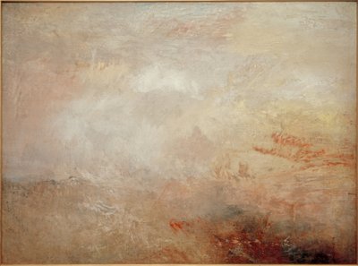 Stormfullt hav med delfiner av Joseph Mallord William Turner