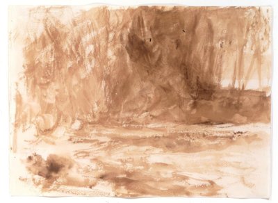Studie på elven Washburn, Yorkshire av Joseph Mallord William Turner