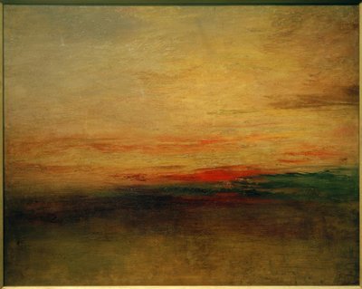 Solnedgang(?) av Joseph Mallord William Turner