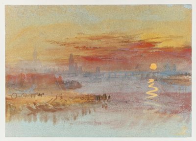 Den skarlagenrøde solnedgangen av Joseph Mallord William Turner