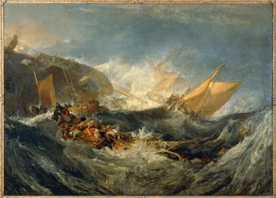 Vraket av et transportskip av Joseph Mallord William Turner