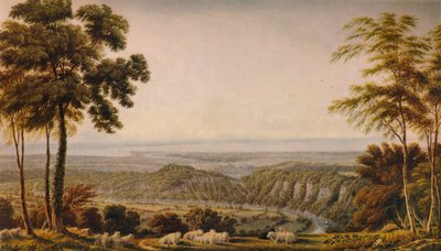 Utsikt fra Wyndd Cliff, nær Chepstow - Morning, c1820, 1938 av Joseph Mallord William Turner
