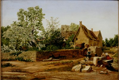 Utsikt over Marston, nær Oxford, tidlig på 1800-tallet av Joseph Mallord William Turner