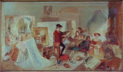 Watteau-studie av Fresnoys regler av Joseph Mallord William Turner