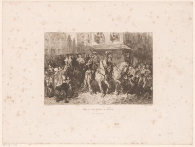 Adelens inntog i Brussel, 1566 Inntreden av adelen i Brussel (tittel på objekt) av William Unger