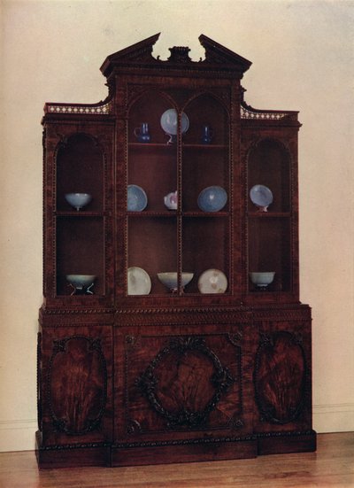 Etui med mahogni glassfront, c1760 av William Vile