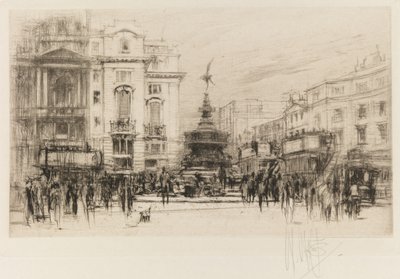 London-sett: Piccadilly Circus (med Criterion Theatre) av William Walcot