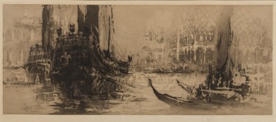 Venetiansk capriccio (etsing og akvatint) av William Walcot