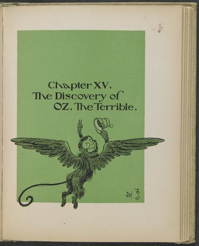 Illustrasjon fra «Den fantastiske trollmannen fra Oz» av Lyman Frank Baum av William Wallace Denslow