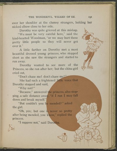 Illustration aus "Der wunderbare Zauberer von Oz" von Lyman Frank Baum von William Wallace Denslow