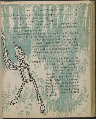 Illustrasjon fra «Den fantastiske trollmannen fra Oz» av Lyman Frank Baum av William Wallace Denslow