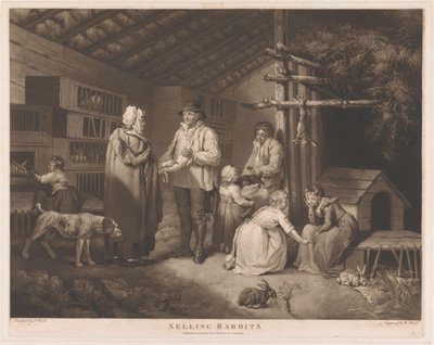 Kaninselger Selger kaniner (tittel på objekt) av William Ward