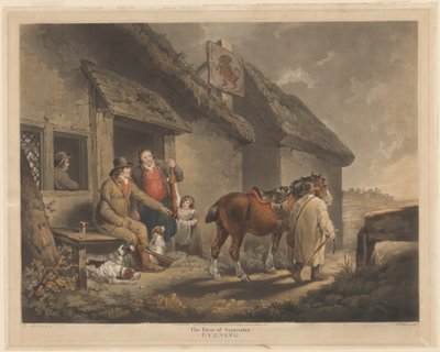 Den første september, kveld av William Ward after George Morland