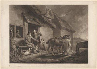 Første september, kveld av William Ward after George Morland