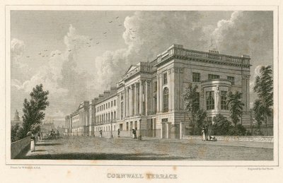 Cornwall Terrace, Regent's Park, London av William Westall