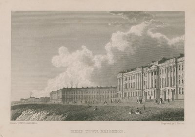 Generell utsikt over Kemp Town i Brighton av William Westall