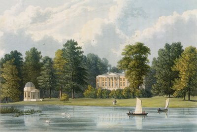 Hampton House, gravert av Richard Gilson Reeve (1803-89), utgitt 1828 av William Westall
