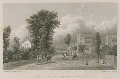 Sir Richard Steeles hytte, Haverstock Hill av William Westall