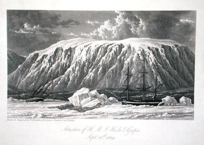 Situasjonen til H.M.S. Hecla & Griper, 20. september 1819, fra 