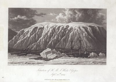Situasjonen til H.M.S Hecla og Griper av William Westall