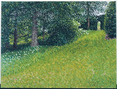 Garden, Grey Day, 2003 (Olje på lerret) av William Wilkins