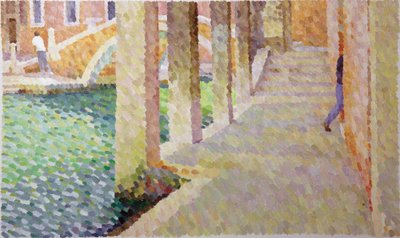 Sotoportego del Traghetto, 2011 (Olje på lerret) av William Wilkins