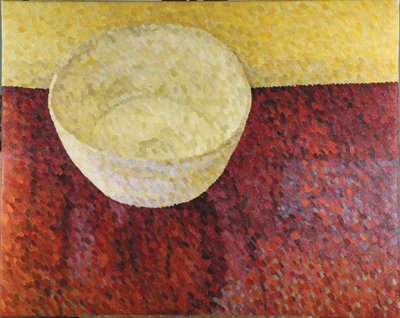 Still Life, Lucie Rie Bowl, 2013 (Olje på lerret) av William Wilkins