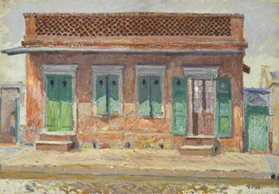 Hus på Dumaine Street, New Orleans, ca. 1904 av William Woodward