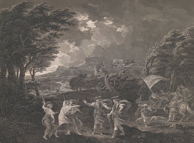 Macbeth and the Witches Shakespeare, Macbeth, Act 1, Scene 1, 1770. av William Woollett