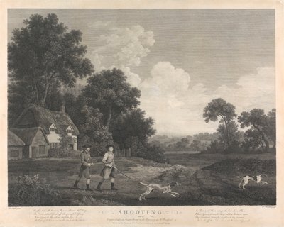 Skyting, Plate II av William Woollett