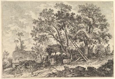 IIe. Vue de Fronville 2. utsikt over Fronville, 1700-tallet. av William Wynne Ryland