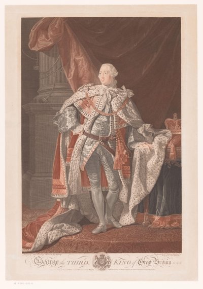 Portrett av George III av Storbritannia George den tredje, konge av Storbritannia (tittel på objekt) av William Wynne Ryland