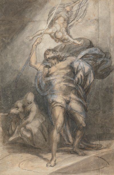 Prospero tilkaller Ariel av William Young Ottley