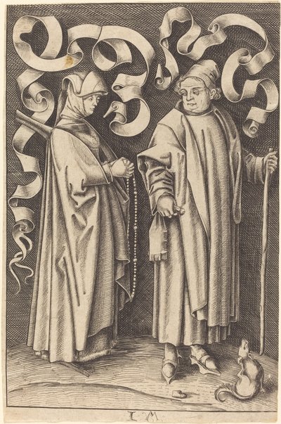 Kirkegjengerne av William Young Ottley after Israhel van Meckenem
