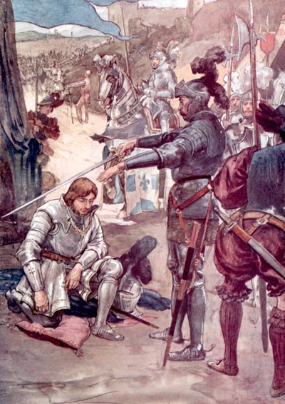 Kong Francis I og Chevalier Bayard av William after Rainey