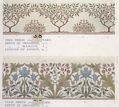 Tapetprøvebok, før 1917 (trykk) av William and Company Morris