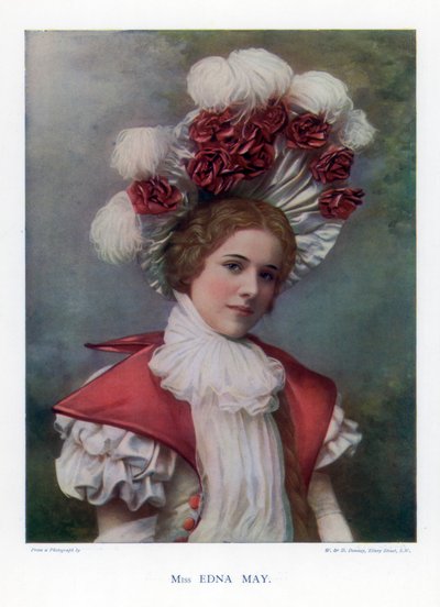 Edna May , amerikansk skuespiller og sanger, 1901. av William and Daniel Downey