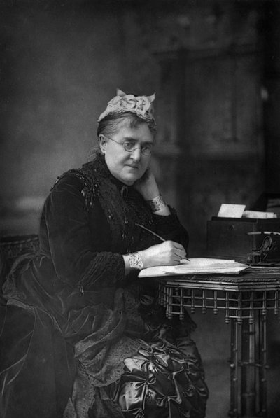Eliza Lynn Linton 1822-1898, britisk forfatter, essayist og journalist, 1890. av William and Daniel Downey