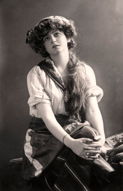 Gabrielle Ray 1883-1973, engelsk skuespillerinne, tidlig på 1900-tallet. av William and Daniel Downey