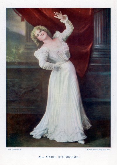 Marie Studholme , engelsk teaterskuespillerinne, 1901. av William and Daniel Downey