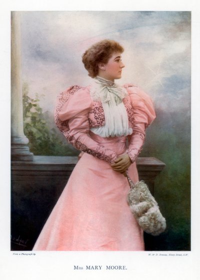Mary Moore , engelsk skuespillerinne og teatersjef, 1901. av William and Daniel Downey