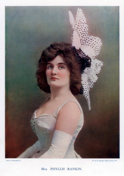 Phyllis Rankin , amerikansk skuespillerinne, 1901. av William and Daniel Downey