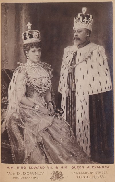 Dronning Alexandra og kong Edward VII av William and Daniel Downey