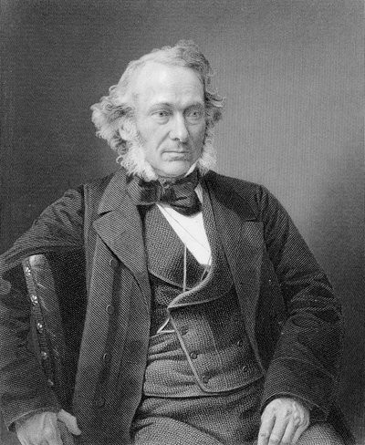 Richard Cobden, gravert av William Holl fra et fotografi, ca. 1860 av William and Daniel Downey