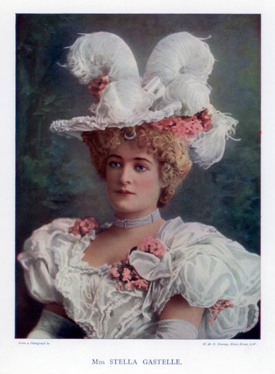 Stella Gastelle, skuespillerinne, 1901. av William and Daniel Downey