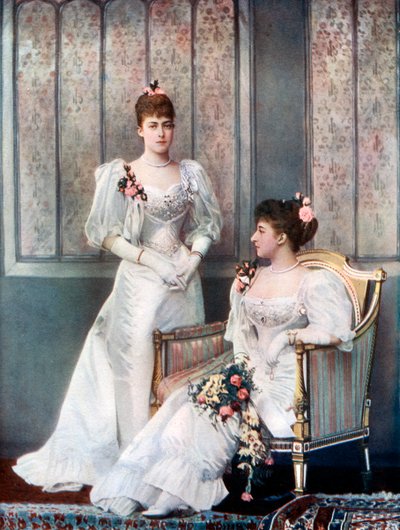 Prinsesse Victoria og prinsesse Charles av Danmark, sent på 1800-tallet. av William and Daniel Downey