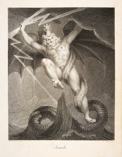 Tornado, pub. 1795 (gravering) av William and Fuseli Henry Blake